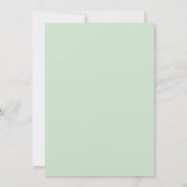 Eucalyptus Rozen | Elegante Boho Groene Huwelijk Kaart (Achterkant)