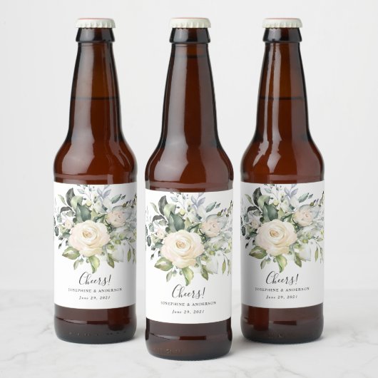 Eucalyptus Rozen Trouwplezier Bierflesetiketten Bier Etiket (Flessen)