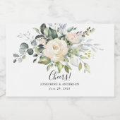 Eucalyptus-Rozen zijn gunstig voor flesetiketten v Likeurfles Etiket (Enkel label)