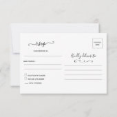 Eucalyptus RSVP Briefkaart (Achterkant)