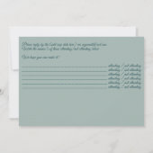 Eucalyptus RSVP kaart - Tekst beide zijden (Achterkant)