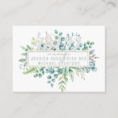Eucalyptus RSVP-kaarten - tekst aan beide zijden Visitekaartje (Voorkant)