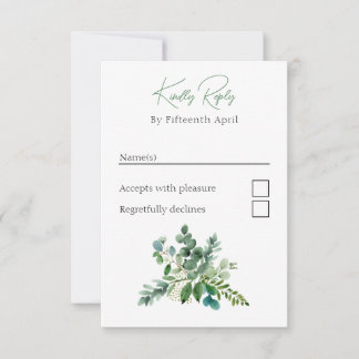 Eucalyptus RSVP Kaartje