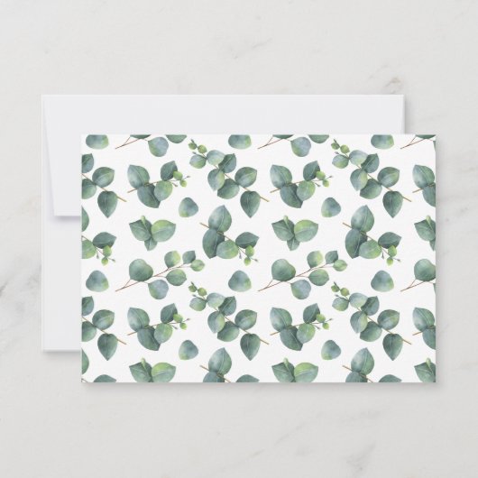 Eucalyptus RSVP roos goud geometrisch lijst (Achterkant)