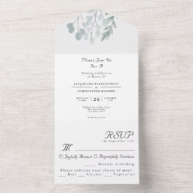 Eucalyptus Rustic Floral Waterverf Wedding
