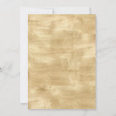 Eucalyptus Rustic Gold Elegant Botanical Weddensch Kaart (Achterkant)