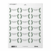 Eucalyptus Rustic Greenery Adres Etiket (Full Sheet)
