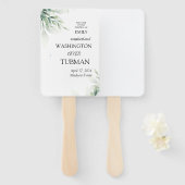Eucalyptus Rustic Greenery Handwaaier (Voorkant en achterkant)