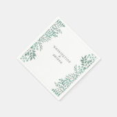 Eucalyptus Rustic Greenery Servet (Hoek)