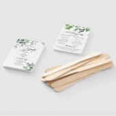Eucalyptus Rustic Groene Huwelijk Handwaaier (Niet-gemonteerd)