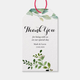 Eucalyptus Rustic Groene Huwelijkscadeautag Cadeaulabel