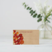 Eucalyptus Rustic Klantafspraakkaart Visitekaartje (Staand voorkant)