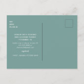 Eucalyptus Rustic Photo Turquoise Vrijgezellenfees Briefkaart (Achterkant)