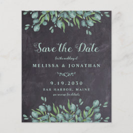 Eucalyptus Rustic QR Code Weddenschap sparen de Da