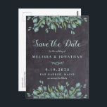 Eucalyptus Rustic QR Code Weddenschap sparen de Da Briefkaart<br><div class="desc">Save the date! Nodig vrienden en familie met dit allemaal uit in één trouwuitnodiging, behalve de datumkaarten op een roest bord met eucalyptus botanische bladeren. Deze QR de websiteuitnodigingen van de Code bruiloft zijn perfect wanneer u al trouwinfo op uw website wilt houden, en geen ongerustheid over verloren rsvp's. Deze...</div>