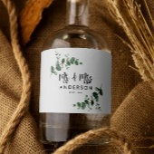 Eucalyptus rustic simpele moderne Mr. Likeurfles Etiket