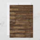 Eucalyptus Rustic Wedding Invitations Kaart (Achterkant)