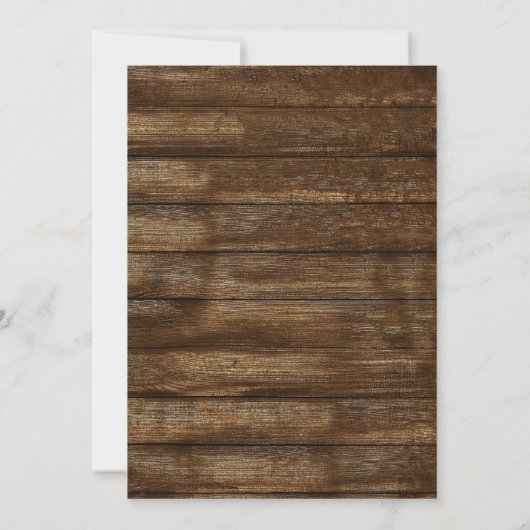 Eucalyptus Rustic Wedding Invitations Kaart (Achterkant)