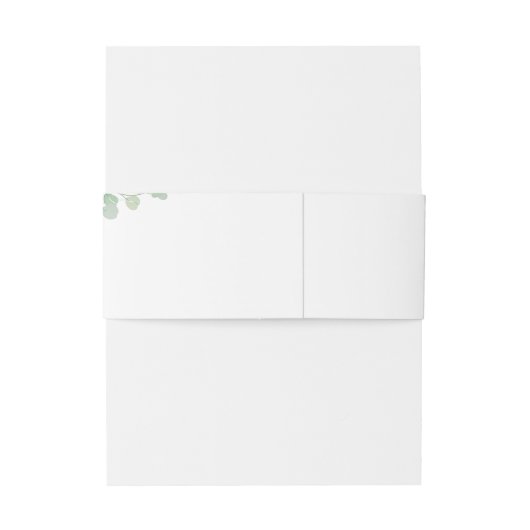 Eucalyptus rustiek gebladerte gepersonaliseerde br uitnodigingen wikkel (Achterkant Voorbeeld)