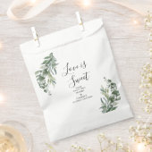 Eucalyptus rustiek groen bruiloft bedankzakje (Geknipt)