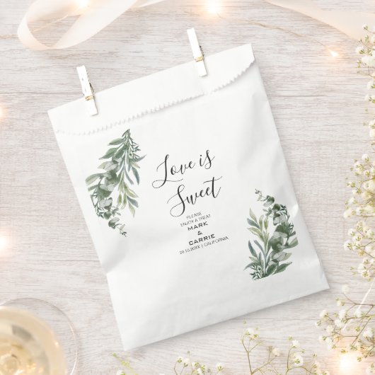 Eucalyptus rustiek groen bruiloft bedankzakje (Geknipt)