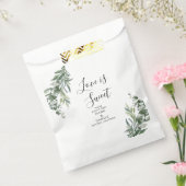 Eucalyptus rustiek groen bruiloft bedankzakje (Gezegeld)