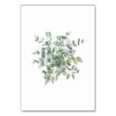 Eucalyptus rustiek groen bruiloft kaart (Achterkant)