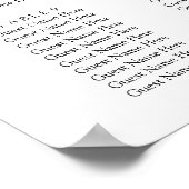 Eucalyptus rustiek groen bruiloft poster (Hoek)