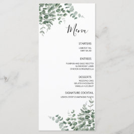 Eucalyptus Rustieke Groene Huwelijk Menu