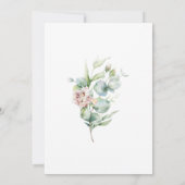 Eucalyptus Rustieke Groene Huwelijk Save The Date (Achterkant)