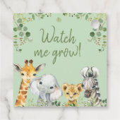 Eucalyptus Safari Baby shower Bekijk het Label (Achterkant)