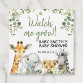 Eucalyptus Safari Baby shower Bekijk het Label (Voorkant)