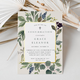Eucalyptus & Sage Bevestiging Folie Uitnodiging