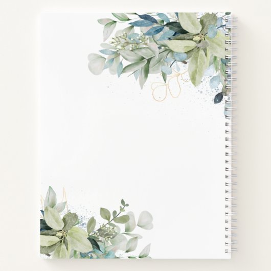 Eucalyptus Sage Blue Letters to Daughter Journal Notitieboek (Achterkant)