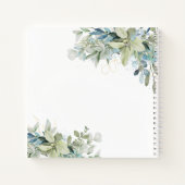 Eucalyptus Sage Blue Letters voor Mijn dochtergehe Notitieboek (Achterkant)