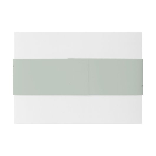 Eucalyptus Sage Botanical Wedding Uitnodigingen Wikkel (Achterkant Voorbeeld)