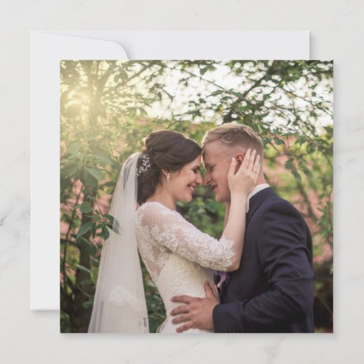 Eucalyptus Sage Emerald Script Wedding Dank u Kaart (Achterkant)