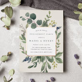 Eucalyptus & Sage Engagement Party Folie Uitnodiging