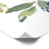 Eucalyptus & Sage Event Welkom Teken Poster (Hoek)