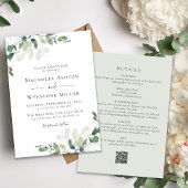 Eucalyptus Sage Green All-in-One Weddenschap Kaart