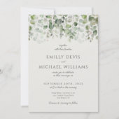 Eucalyptus Sage Green All-in-One Weddenschap Kaart (Voorkant)