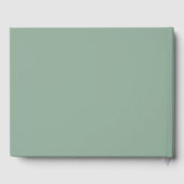 eucalyptus sage green bruiloft guestbook gastenboek (Achterkant)
