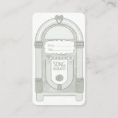 Eucalyptus Sage Green Jukebox Song Request Kaart (Voorkant)