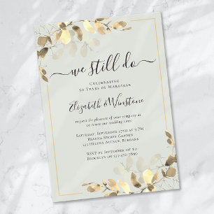 Eucalyptus Sage Green Vow Renewal Kaart