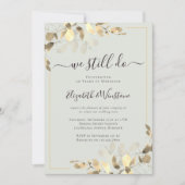 Eucalyptus Sage Green Vow Renewal Kaart (Voorkant)