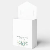 Eucalyptus Sage Groene Botanische Bruiloft Bedankdoosjes (Geopend)