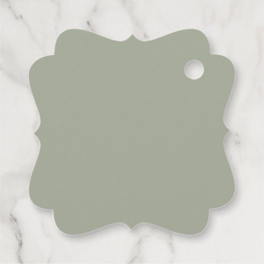 Eucalyptus Sage Groene bruiloft Dank u Bedankjes Labels (Achterkant)