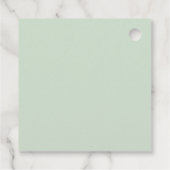 Eucalyptus Sage Groene Waterverf Huwelijk Bedankjes Labels (Achterkant)