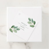 Eucalyptus Sage Groene Waterverf Huwelijk Bedankjes Labels (In situ)
