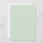 Eucalyptus Sage Groene Waterverf Tafelnummer Kaart (Achterkant)